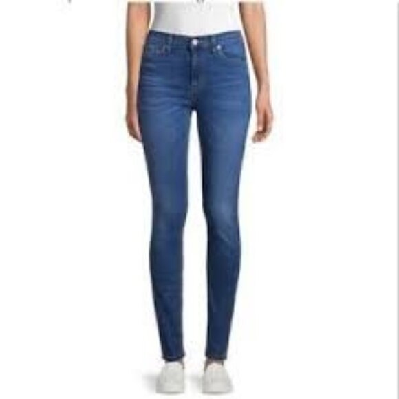 Hudson Natalie Mid Rise Super Skinny Mid Rise Tailor Fit Designer Jean Sz27 - Picture 1 of 12